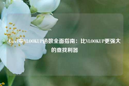Excel中XLOOKUP函数全面指南：比VLOOKUP更强大的查找利器