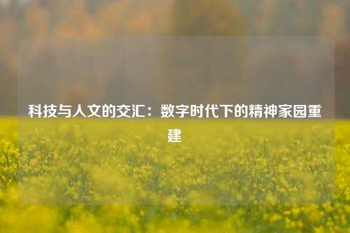 科技与人文的交汇：数字时代下的精神家园重建
