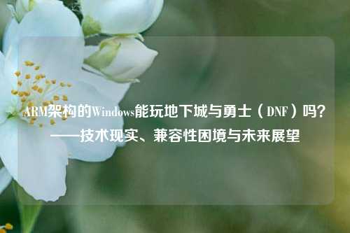 ARM架构的Windows能玩地下城与勇士（DNF）吗？——技术现实、兼容性困境与未来展望