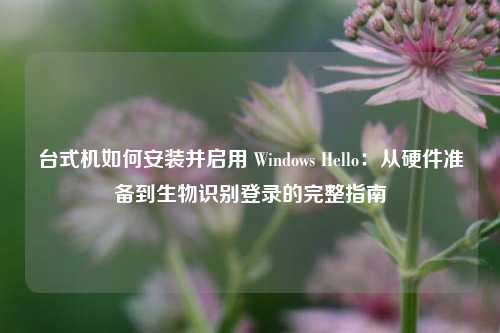 台式机如何安装并启用 Windows Hello：从硬件准备到生物识别登录的完整指南