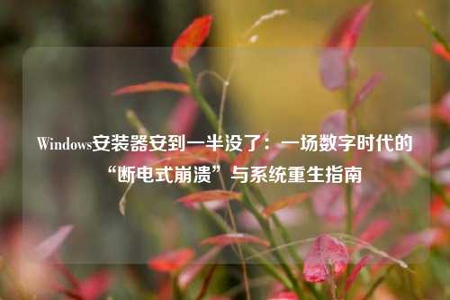 Windows安装器安到一半没了:一场数字时代的“断电式崩溃”与系统重生指南