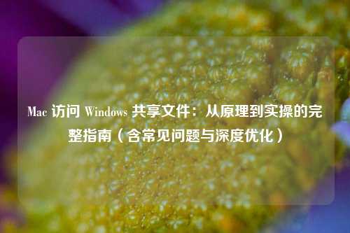 Mac 访问 Windows 共享文件：从原理到实操的完整指南（含常见问题与深度优化）