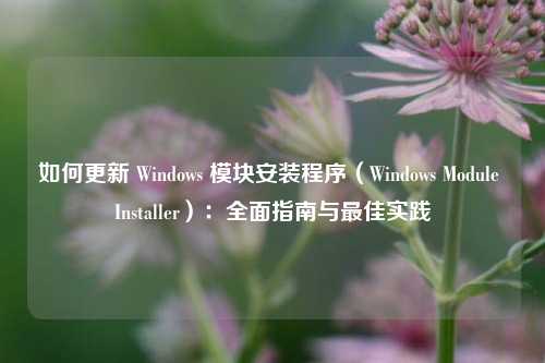 如何更新 Windows 模块安装程序（Windows Module Installer）：全面指南与最佳实践